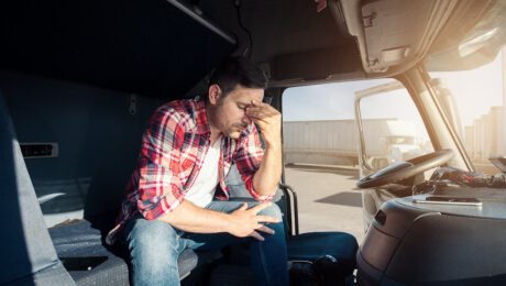 Managing stress for a truck driver